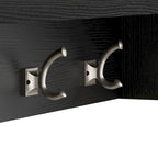 Portemanteau d'entrée avec banc à chaussures, patères et tiroir à extension complète