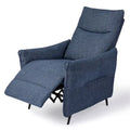 Fauteuil inclinable en tissu de 104 cm de haut avec dossier ergonomique segmenté
