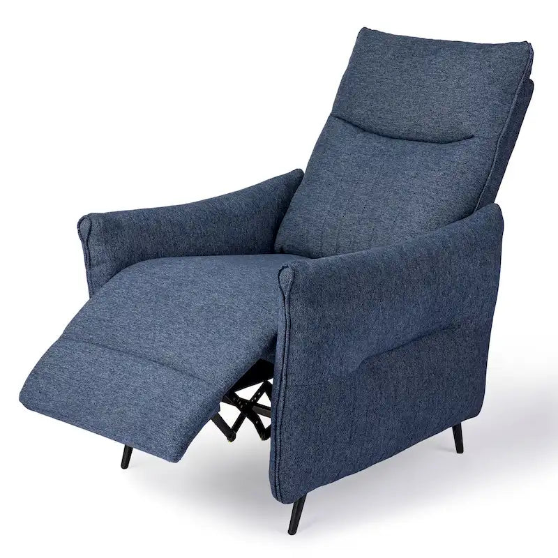 Fauteuil inclinable en tissu de 104 cm de haut avec dossier ergonomique segmenté