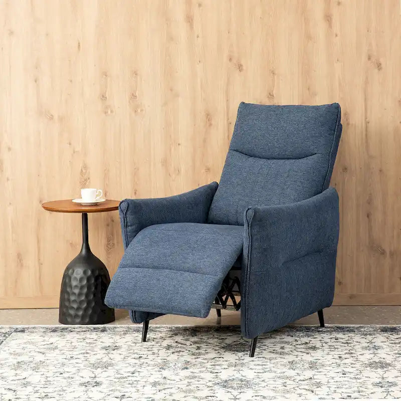 Fauteuil inclinable en tissu de 104 cm de haut avec dossier ergonomique segmenté