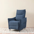 Fauteuil inclinable en tissu de 104 cm de haut avec dossier ergonomique segmenté