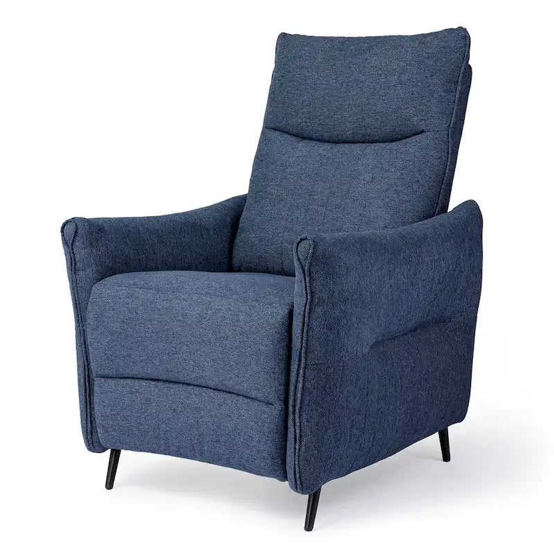 Fauteuil inclinable en tissu de 104 cm de haut avec dossier ergonomique segmenté