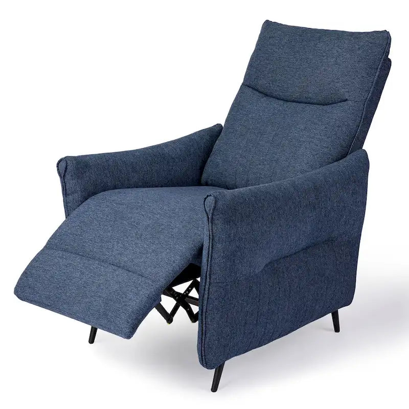 Fauteuil inclinable en tissu de 104 cm de haut avec dossier ergonomique segmenté