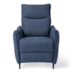 Fauteuil inclinable en tissu de 104 cm de haut avec dossier ergonomique segmenté