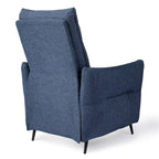 Fauteuil inclinable en tissu de 104 cm de haut avec dossier ergonomique segmenté