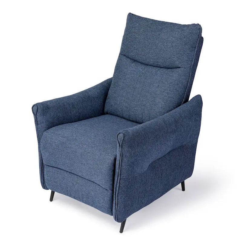 Fauteuil inclinable en tissu de 104 cm de haut avec dossier ergonomique segmenté