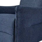 Fauteuil inclinable en tissu de 104 cm de haut avec dossier ergonomique segmenté