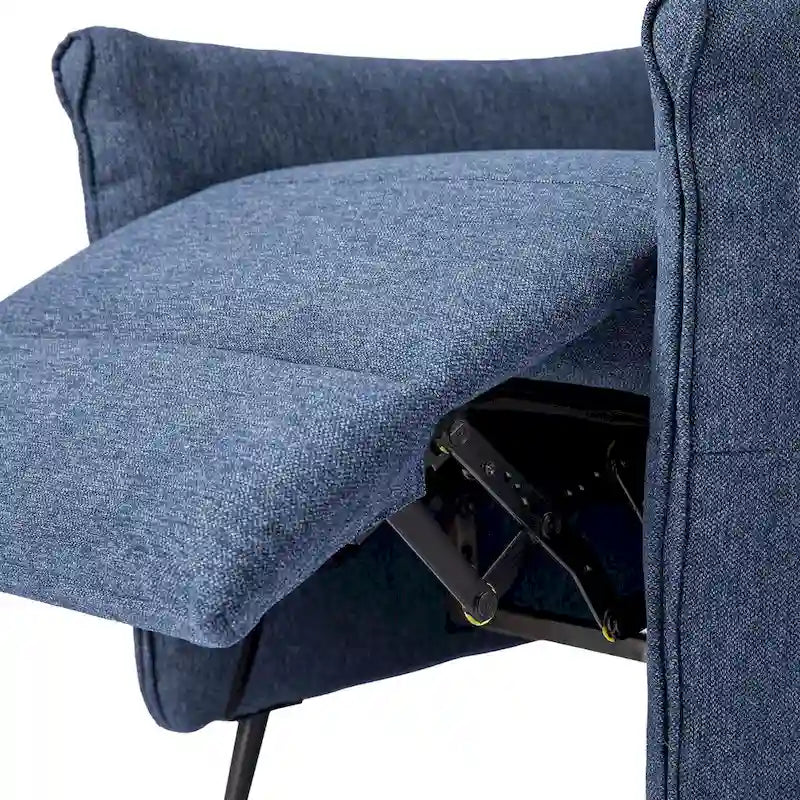 Fauteuil inclinable en tissu de 104 cm de haut avec dossier ergonomique segmenté