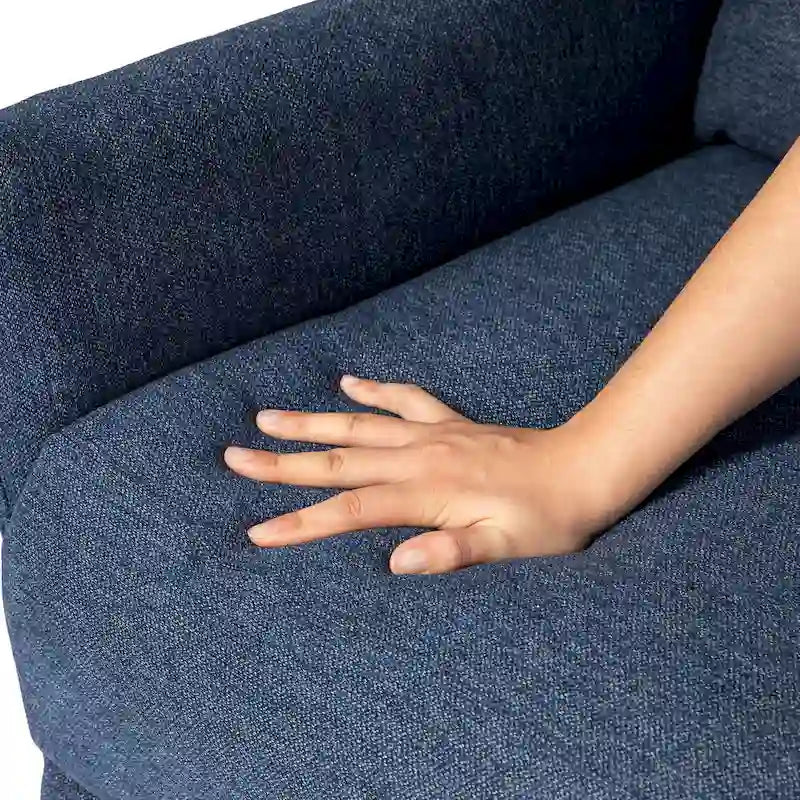 Fauteuil inclinable en tissu de 104 cm de haut avec dossier ergonomique segmenté
