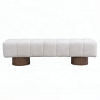 Banc ottoman d'entrée en bout de lit sans assemblage