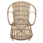 Chaise en bambou pur avec dossier arrondi