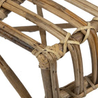 Chaise en bambou pur avec dossier arrondi