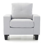 Fauteuil d'appoint à coussins déhoussables – 35L x 32l x 36H