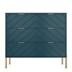 Commode de rangement à 3 tiroirs avec pieds en métal – Design minimaliste