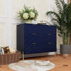 Commode de rangement à 3 tiroirs avec pieds en métal – Design minimaliste