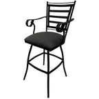 Tabouret de bar pivotant extra-haut – Structure noire 35", pivotant à 360°