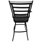 Tabouret de bar pivotant extra-haut – Structure noire 35", pivotant à 360°