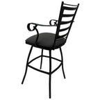 Tabouret de bar pivotant extra-haut – Structure noire 35", pivotant à 360°