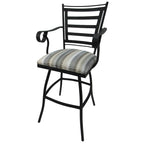 Tabouret de bar pivotant extra-haut – Structure noire 35", pivotant à 360°