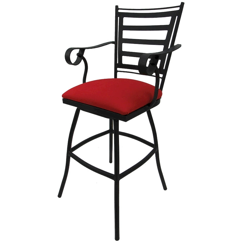 Tabouret de bar pivotant extra-haut – Structure noire 35", pivotant à 360°