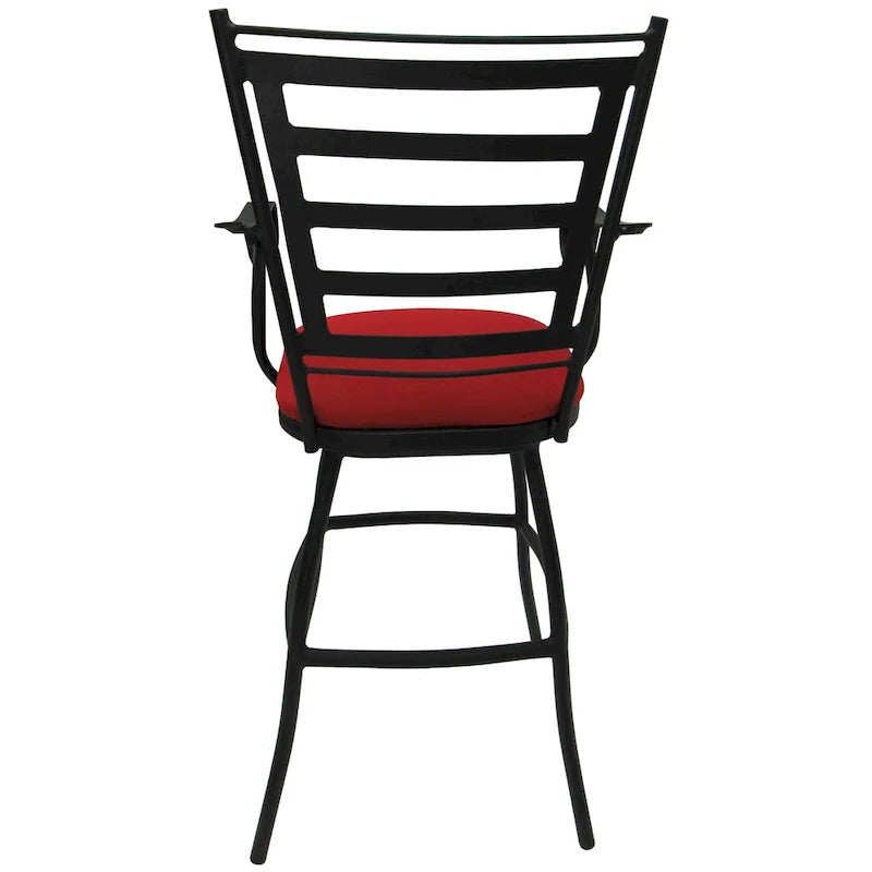Tabouret de bar pivotant extra-haut – Structure noire 35", pivotant à 360°