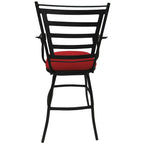 Tabouret de bar pivotant extra-haut – Structure noire 35", pivotant à 360°