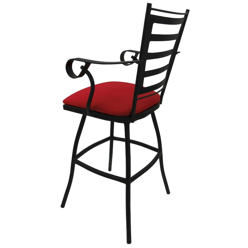 Tabouret de bar pivotant extra-haut – Structure noire 35", pivotant à 360°