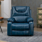Fauteuil inclinable électrique grand format à plat 180° – Double moteur, massage et chauffage