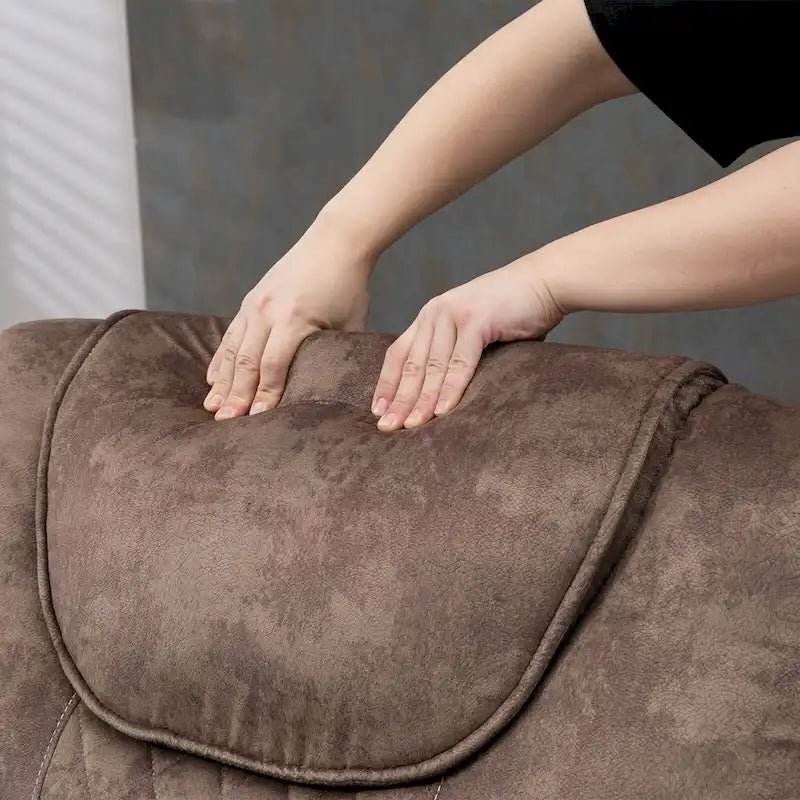 Fauteuil inclinable électrique grand format à plat 180° – Double moteur, massage et chauffage