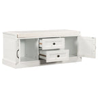 Banc de rangement d'entrée avec coussin en velours amovible – 90 kg