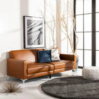 Canapé-lit futon pliable en velours contemporain avec pieds chromés