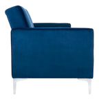 Canapé-lit futon pliable en velours contemporain avec pieds chromés
