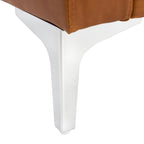 Canapé-lit futon pliable en velours contemporain avec pieds chromés
