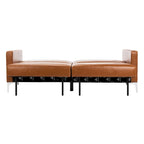 Canapé-lit futon pliable en velours contemporain avec pieds chromés