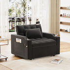 Canapé-lit convertible 3-en-1 avec port USB et porte-gobelet