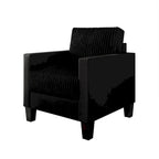 Fauteuil en velours style Mid-Century – 6 couleurs