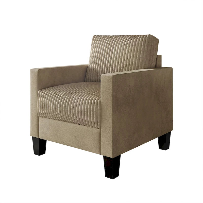 Fauteuil en velours style Mid-Century – 6 couleurs