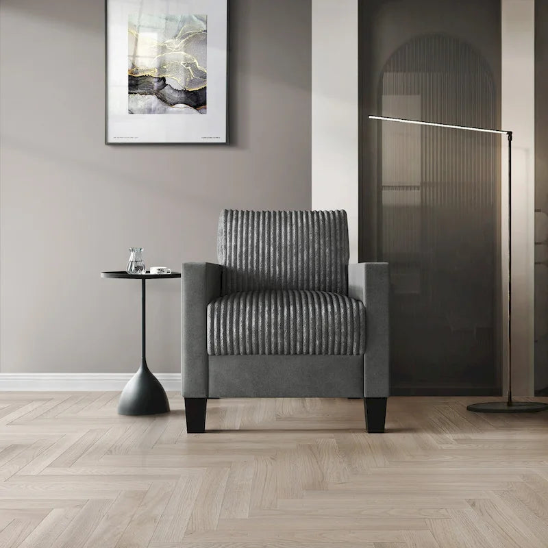 Fauteuil en velours style Mid-Century – 6 couleurs