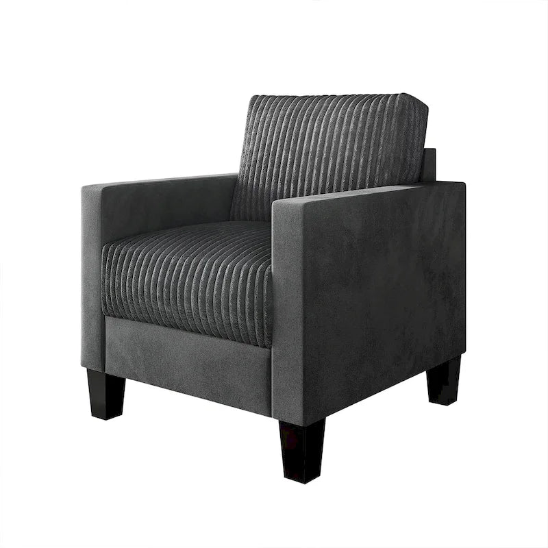 Fauteuil en velours style Mid-Century – 6 couleurs