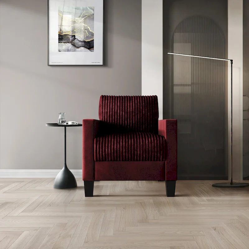 Fauteuil en velours style Mid-Century – 6 couleurs