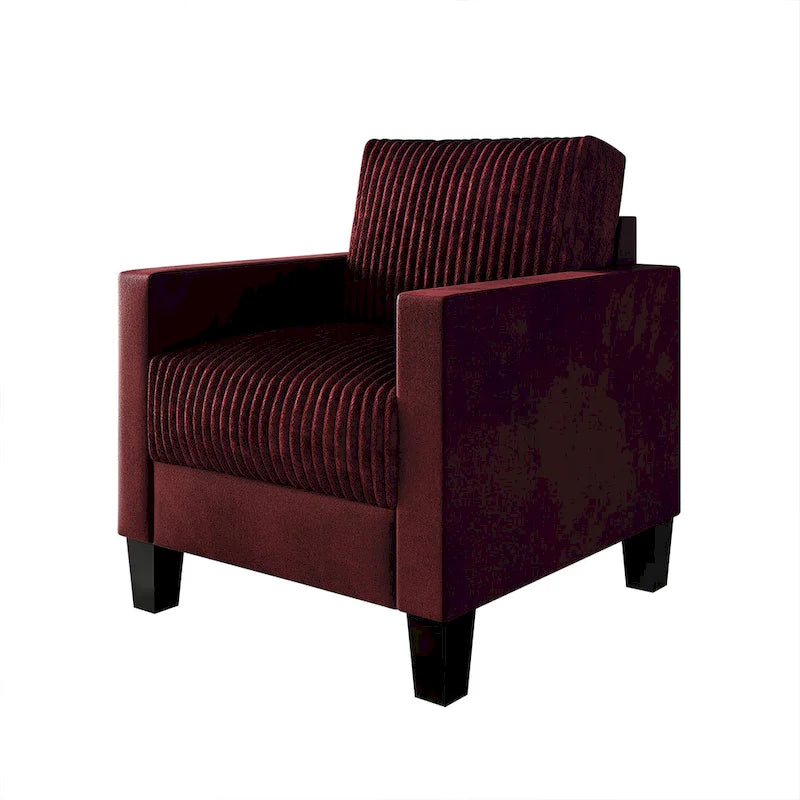 Fauteuil en velours style Mid-Century – 6 couleurs