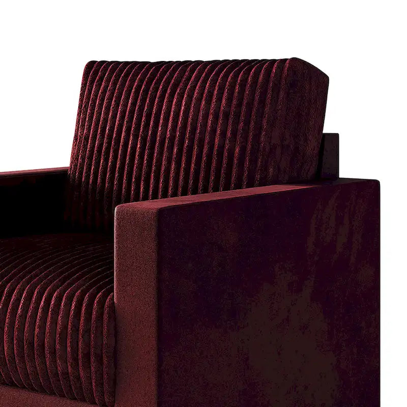 Fauteuil en velours style Mid-Century – 6 couleurs