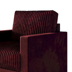 Fauteuil en velours style Mid-Century – 6 couleurs