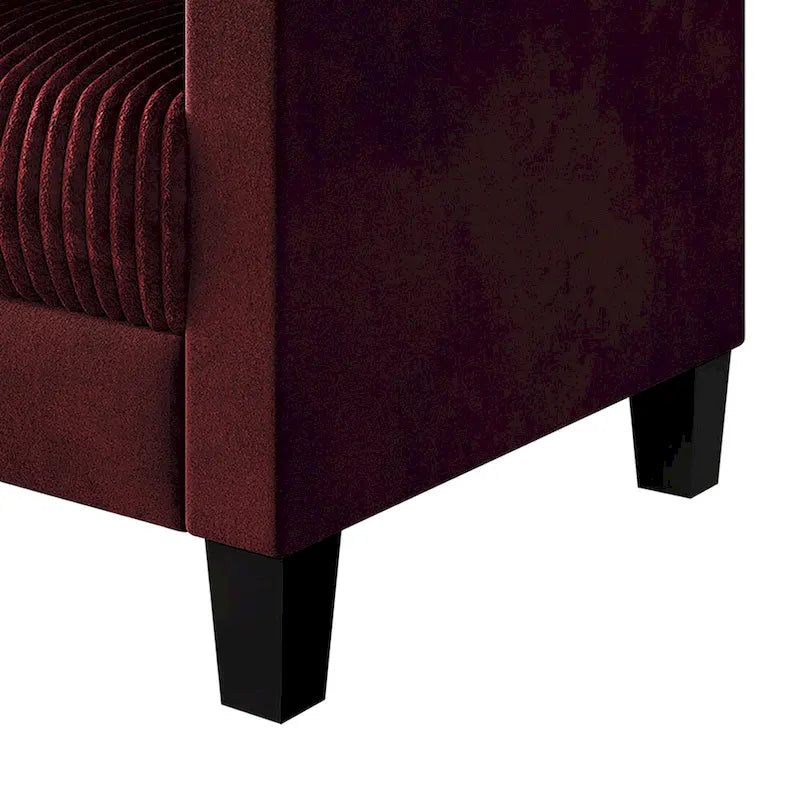 Fauteuil en velours style Mid-Century – 6 couleurs