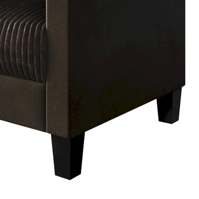 Fauteuil en velours style Mid-Century – 6 couleurs