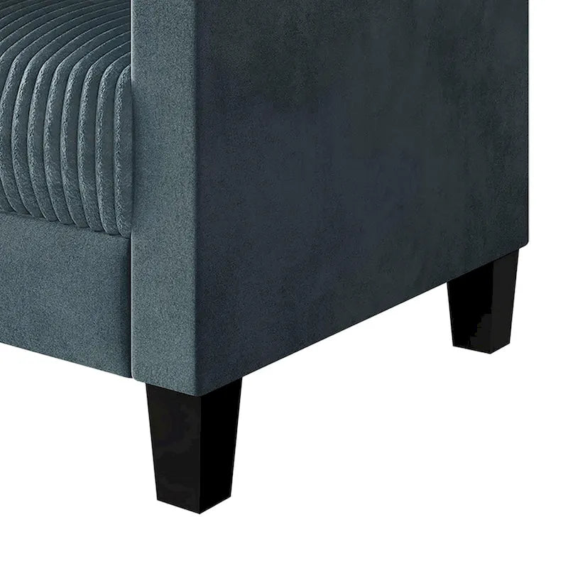 Fauteuil en velours style Mid-Century – 6 couleurs