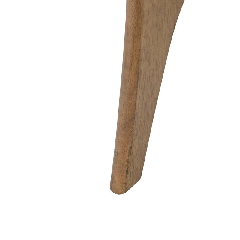 Table d'appoint latérale en bois triangulaire – Table d'appoint moderne du milieu du siècle, finition orme