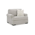 Fauteuil d'appoint gris surdimensionné avec assise réversible – 52 larg. x 40 prof. x 39 haut.