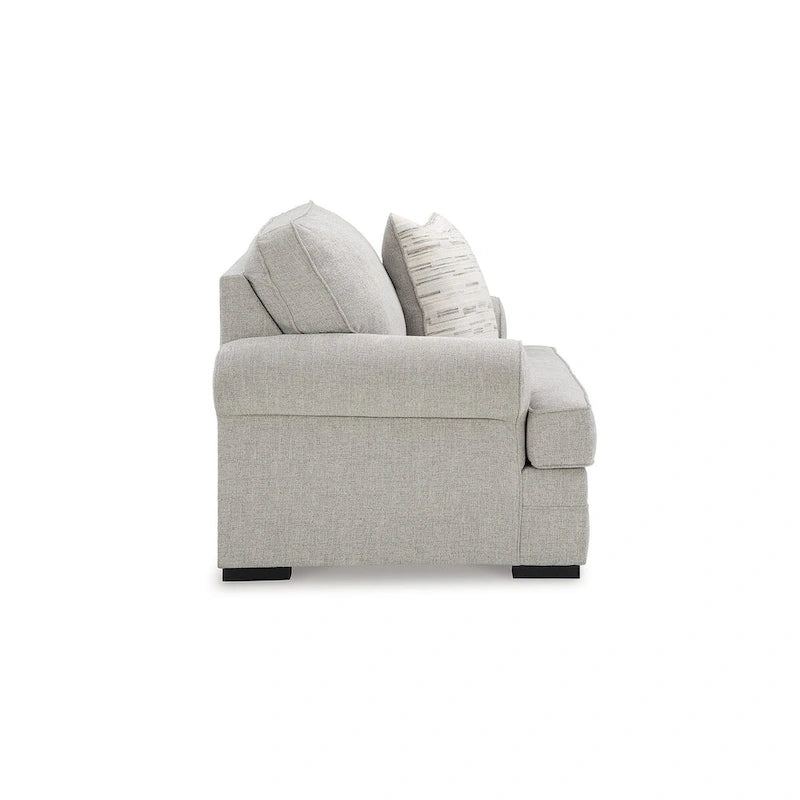 Fauteuil d'appoint gris surdimensionné avec assise réversible – 52 larg. x 40 prof. x 39 haut.
