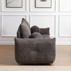 Canapé 2 places en laine d'agneau 90, avec 2 coussins